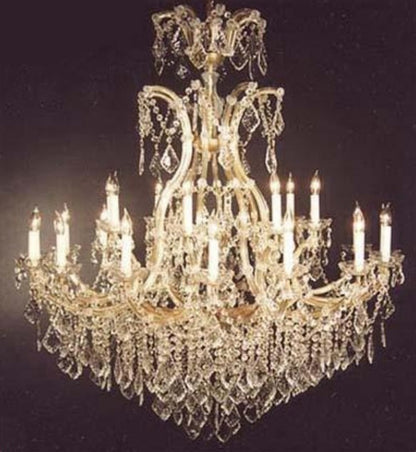 Best Price antique Maria Theresa Swarovski crystal chandeliers vintage| Maria Teresa chandeliers|  Height 52 inches, Width 46 inches
