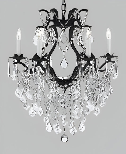 This beautiful Chandelier is trimmed with SPECTRA(tm) CRYSTAL