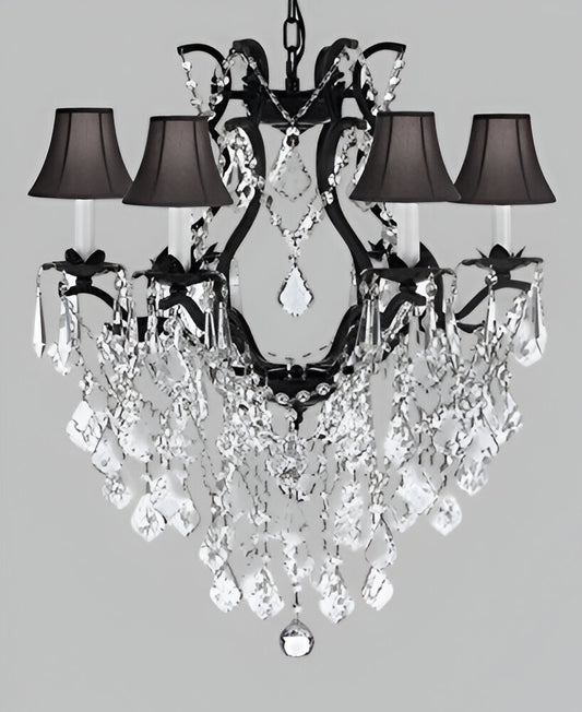 This beautiful Chandelier is trimmed with SPECTRA(tm) CRYSTAL