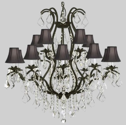 Wrought Iron Chandelier Crystal Chandeliers Lighting