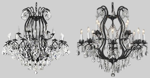 Wrought Iron Crystal Chandelier Lighting Empress Crystal (Tm)&nbsp; Perfect For An Entryway Or Foyer And Wrought Iron Crystal Chandelier Lighting Chandeliers