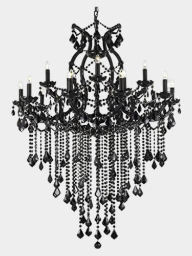 Jet Black Chandelier Crystal Lighting Chandeliers