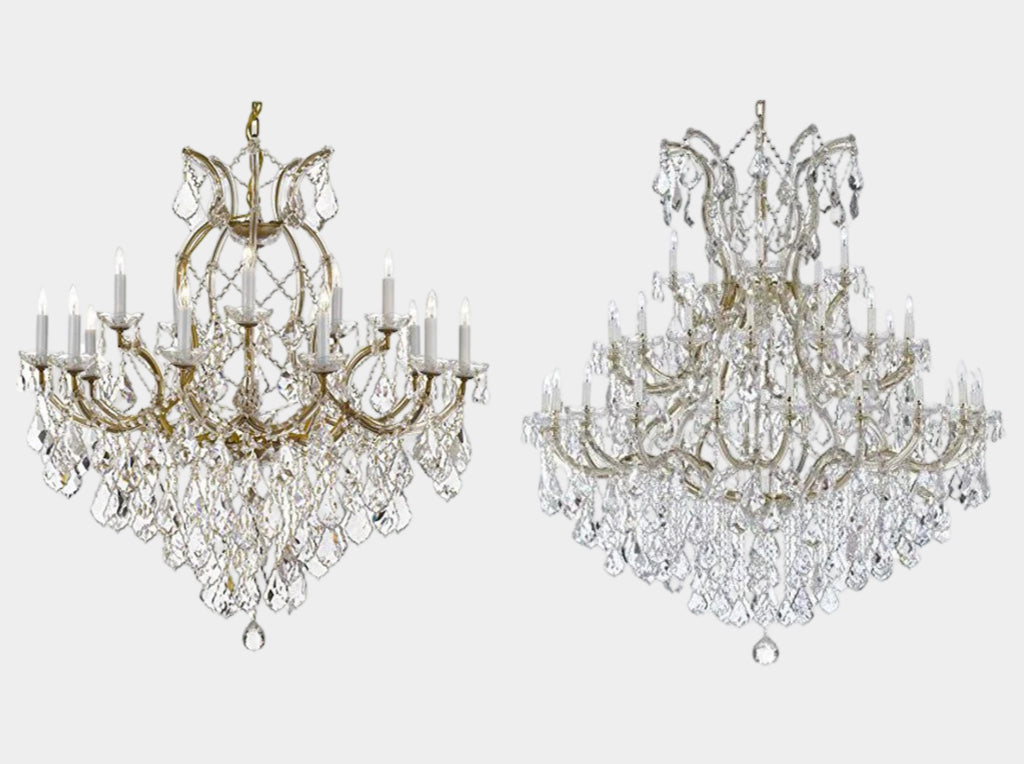 Maria Theresa Crystal Lighting Chandeliers Lights Fixture Ceiling Lamp Large Foyer/Entryway