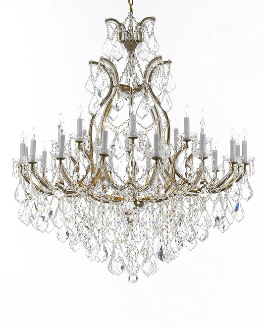 Grand Foyer / Entryway Maria Theresa Empress Crystal (TM) Chandelier Lighting - Height 52 inches, Width 46 inches