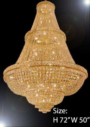 Exquisite French Empire Crystal Chandelier Elevate Your Space with Timeless Elegance, H72" x W50"